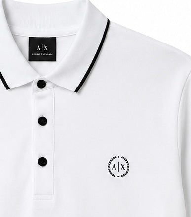Polo hombre Armani Exchange blanco