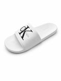CHANCLAS HOMBRE CALVIN KLEIN BLANCA BORDADA
