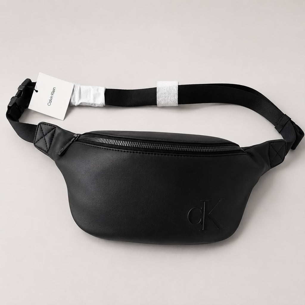 RIÑONERA NEGRA CUERO CALVIN KLEIN HOMBRE