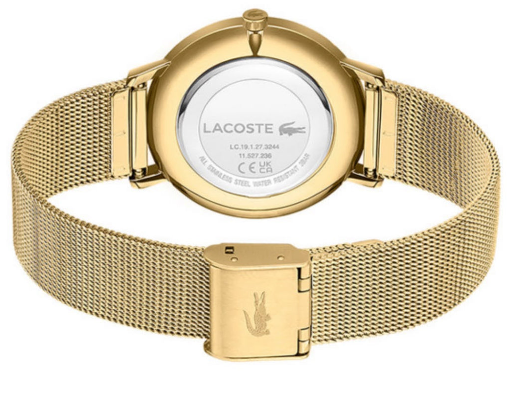 RELOJ LACOSTE DORADO MUJER CROCO