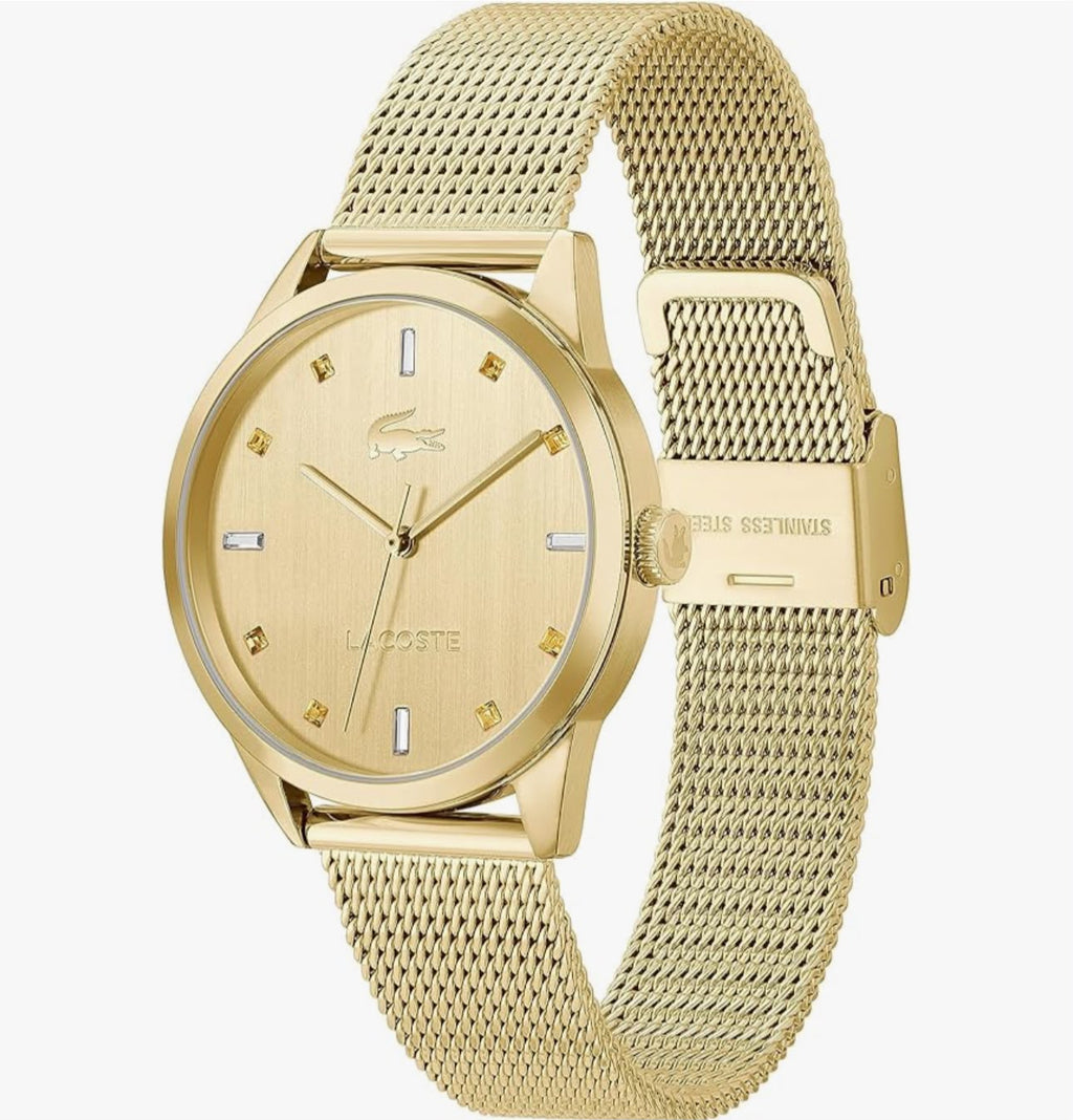RELOJ MUJER LACOSTE DORADO