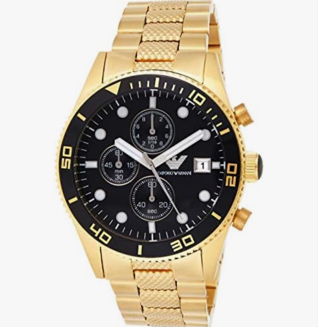 RELOJ EMPORIO ARMANI DORADO/NEGRO HOMBRE