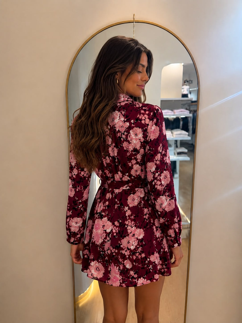 VESTIDO FLORES CAMISERO GUESS