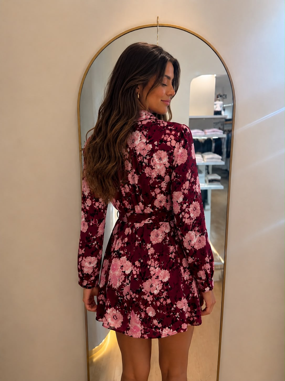 VESTIDO FLORES CAMISERO GUESS