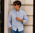 Camisa Tommy Jeans de Rayas Azul Marino