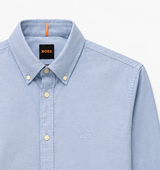 Camisa hombre Hugo Boss azul