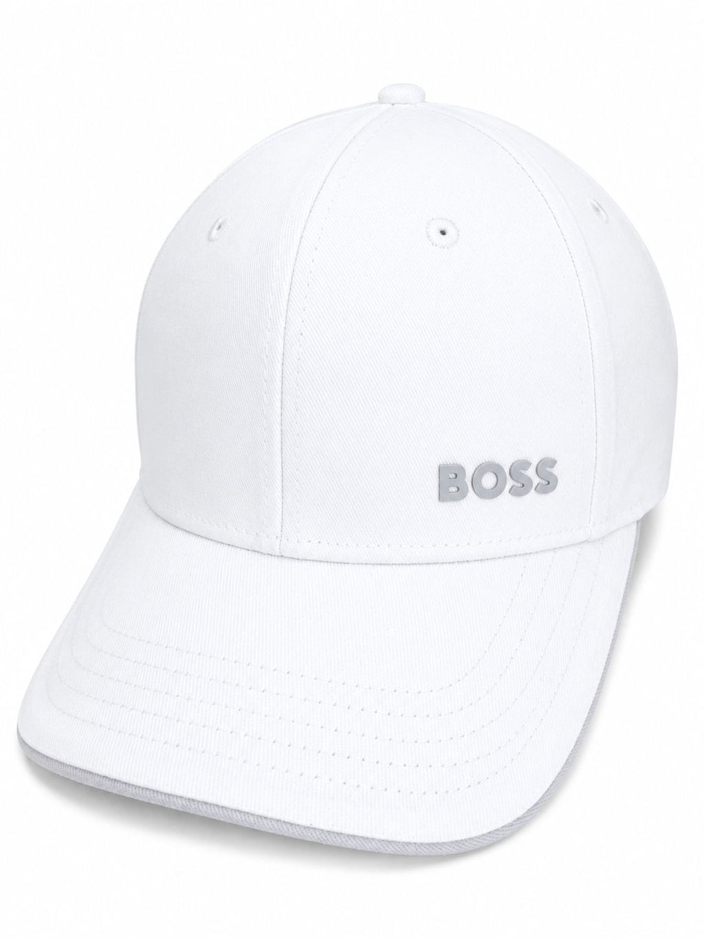 GORRA BOSS BLANCO CON LOGO GRIS