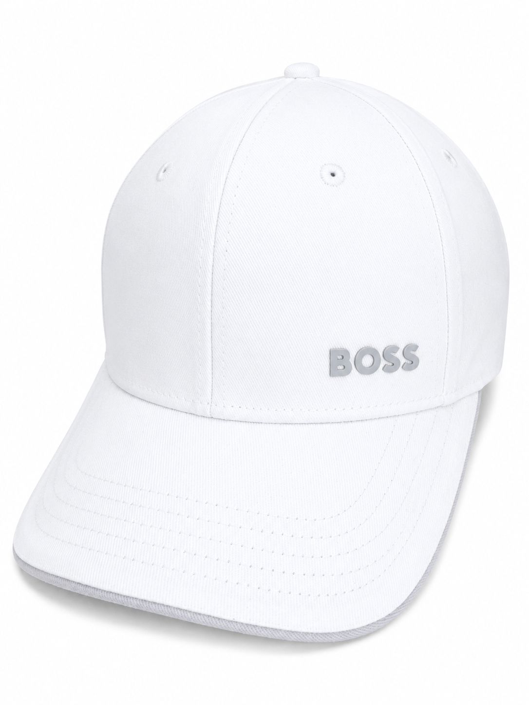 GORRA BOSS BLANCO CON LOGO GRIS