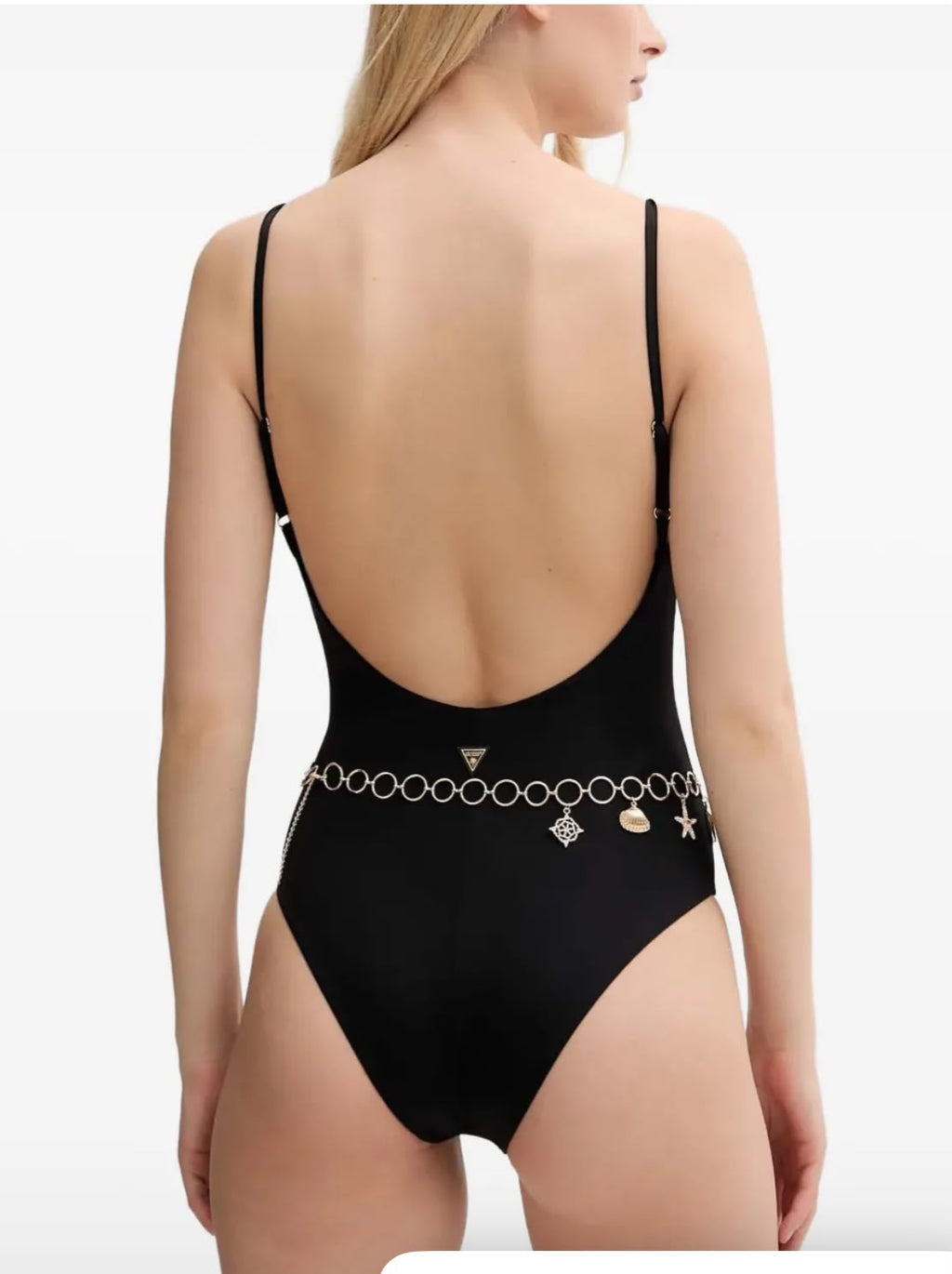 BAÑADOR MUJER GUESS NEGRO CADENA