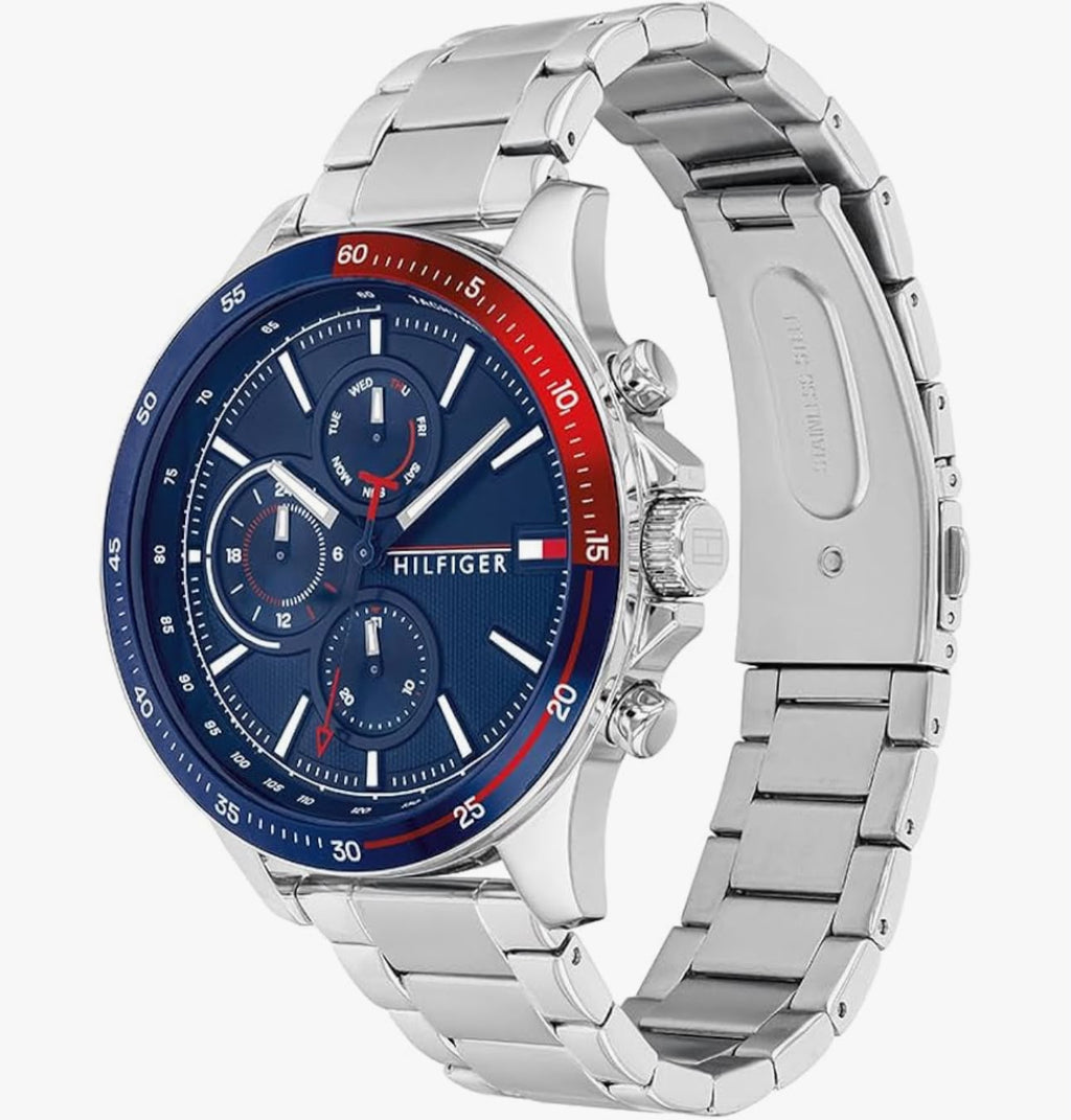 RELOJ TOMMY HILFIGER HOMBRE PLATA