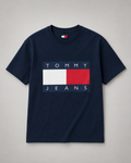 Camiseta azul hombre Tommy Hilfiger logo/centeal