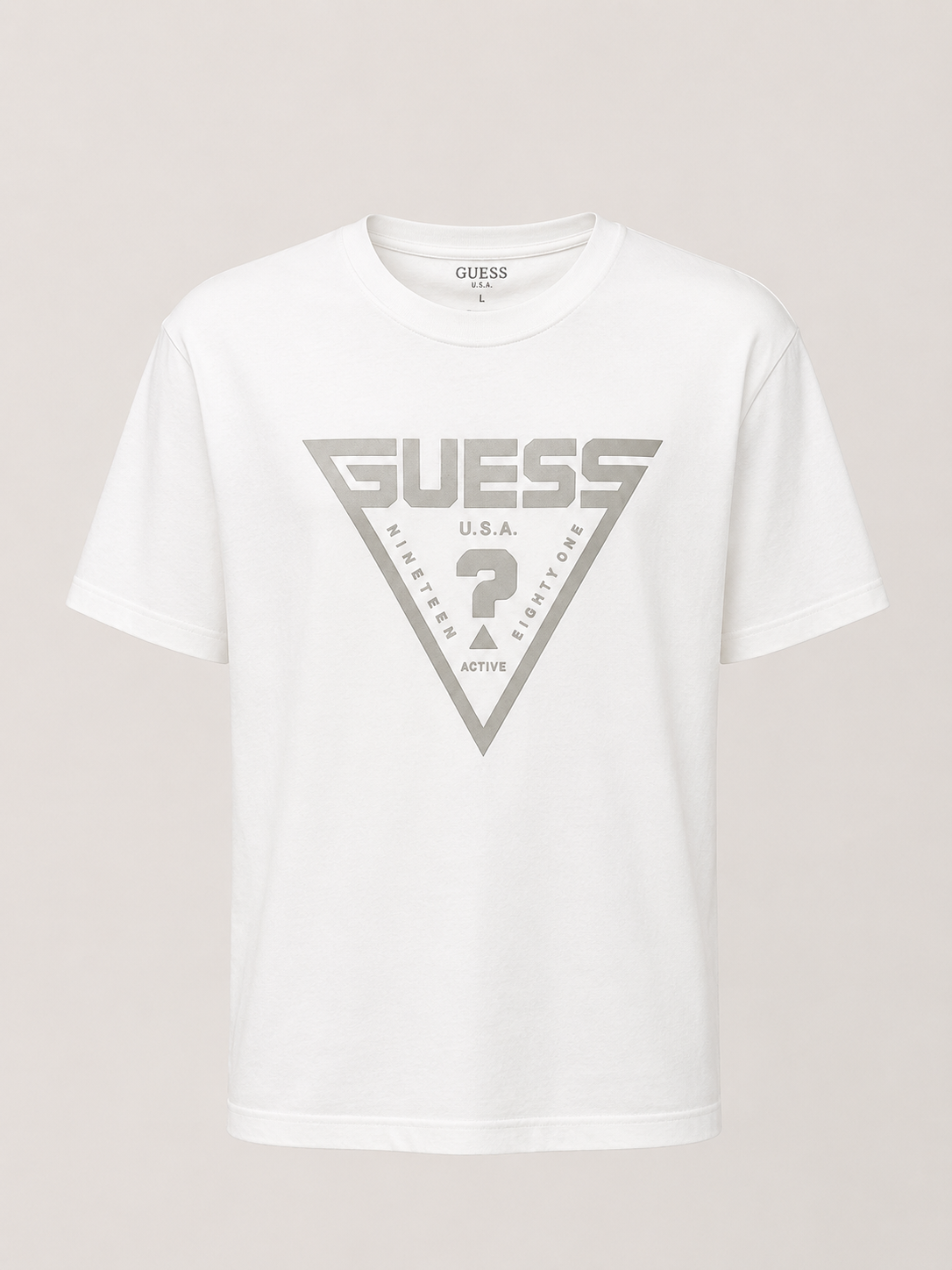 Camiseta GUESS logo triángulo