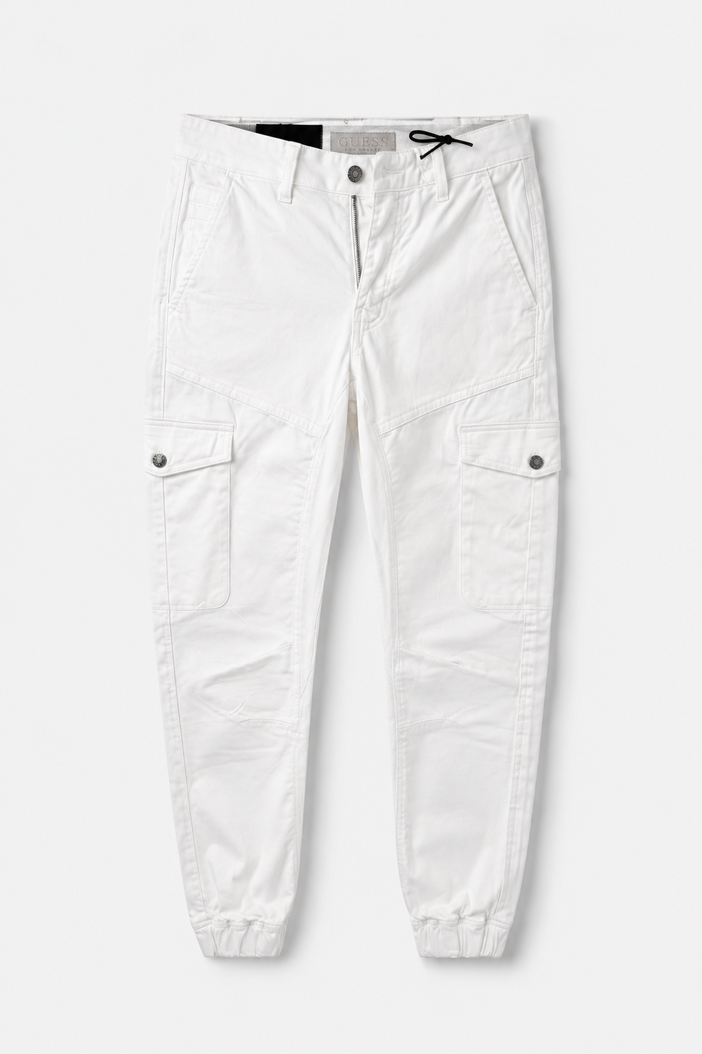 Pantalón hombre GUESS blanco bolsillos