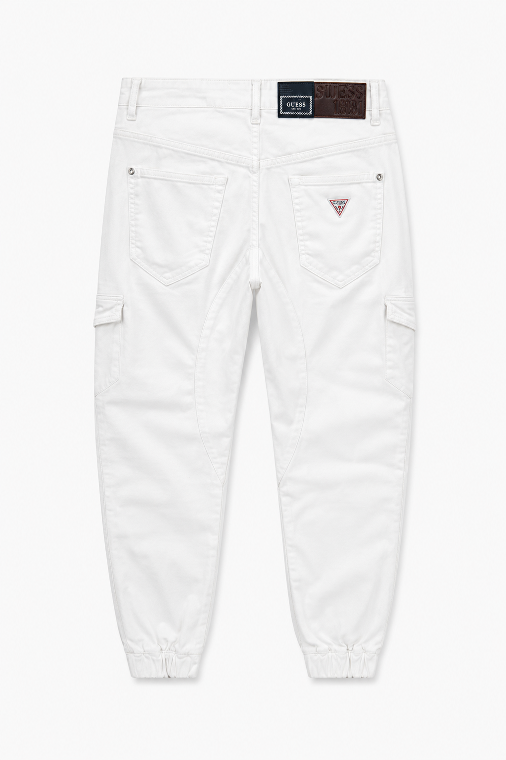 Pantalón hombre GUESS blanco bolsillos