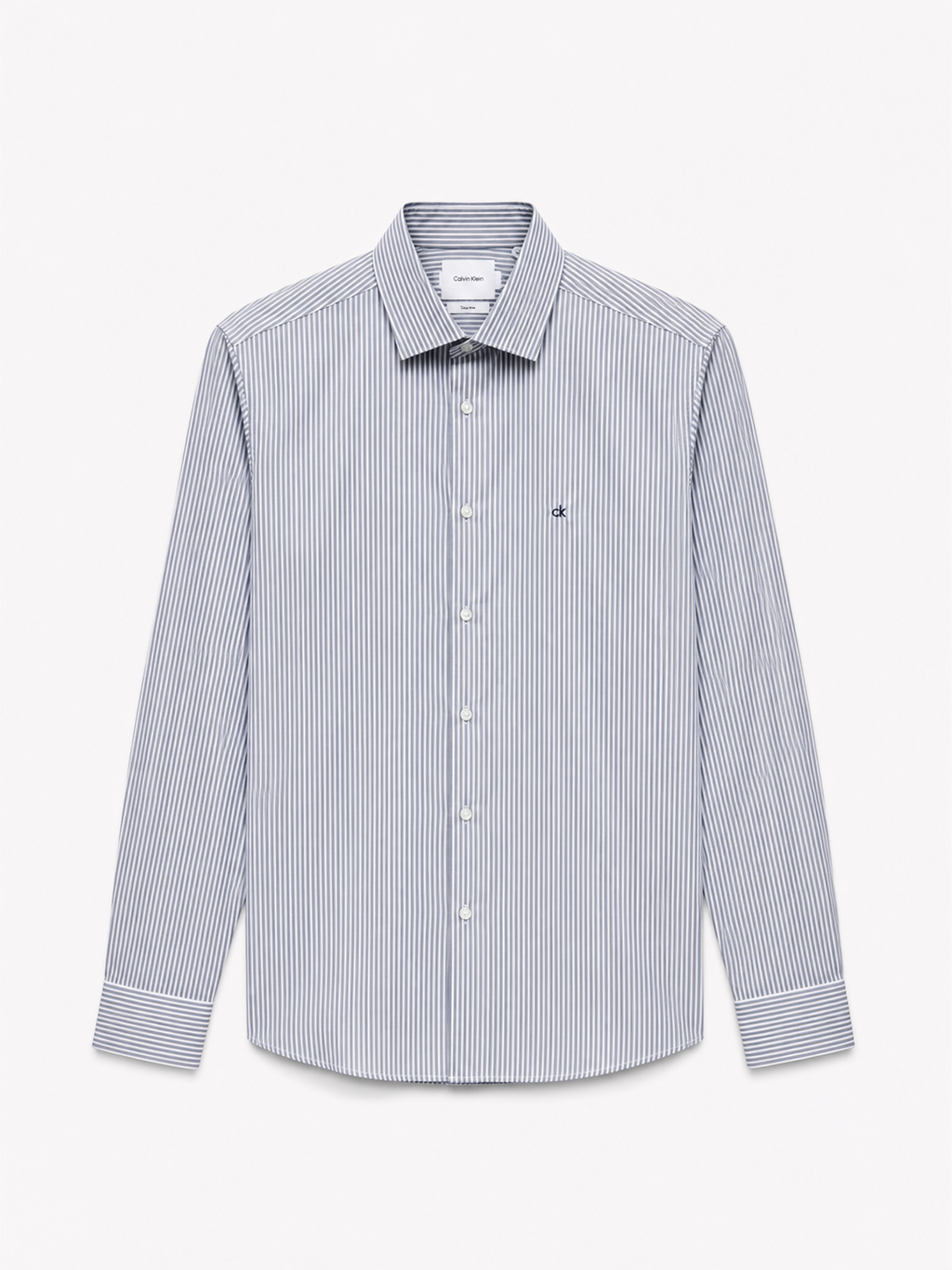 Camisa hombre Calvin Klein rayas gris