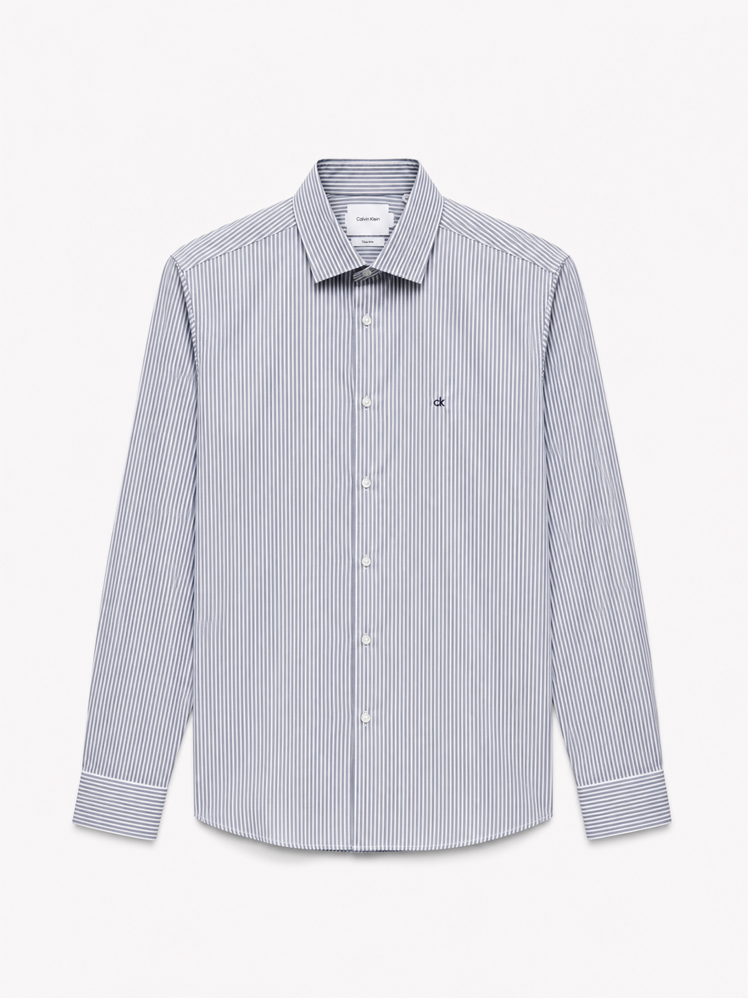 Camisa hombre Calvin Klein rayas gris