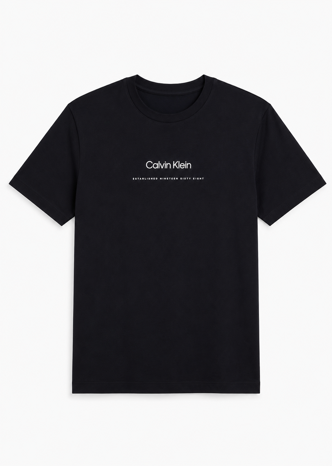 Camiseta hombre negra Calvin Klein established
