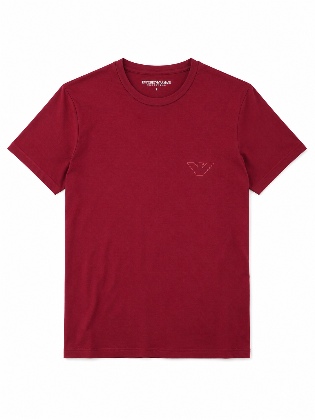Camiseta hombre Emporio Armani granate