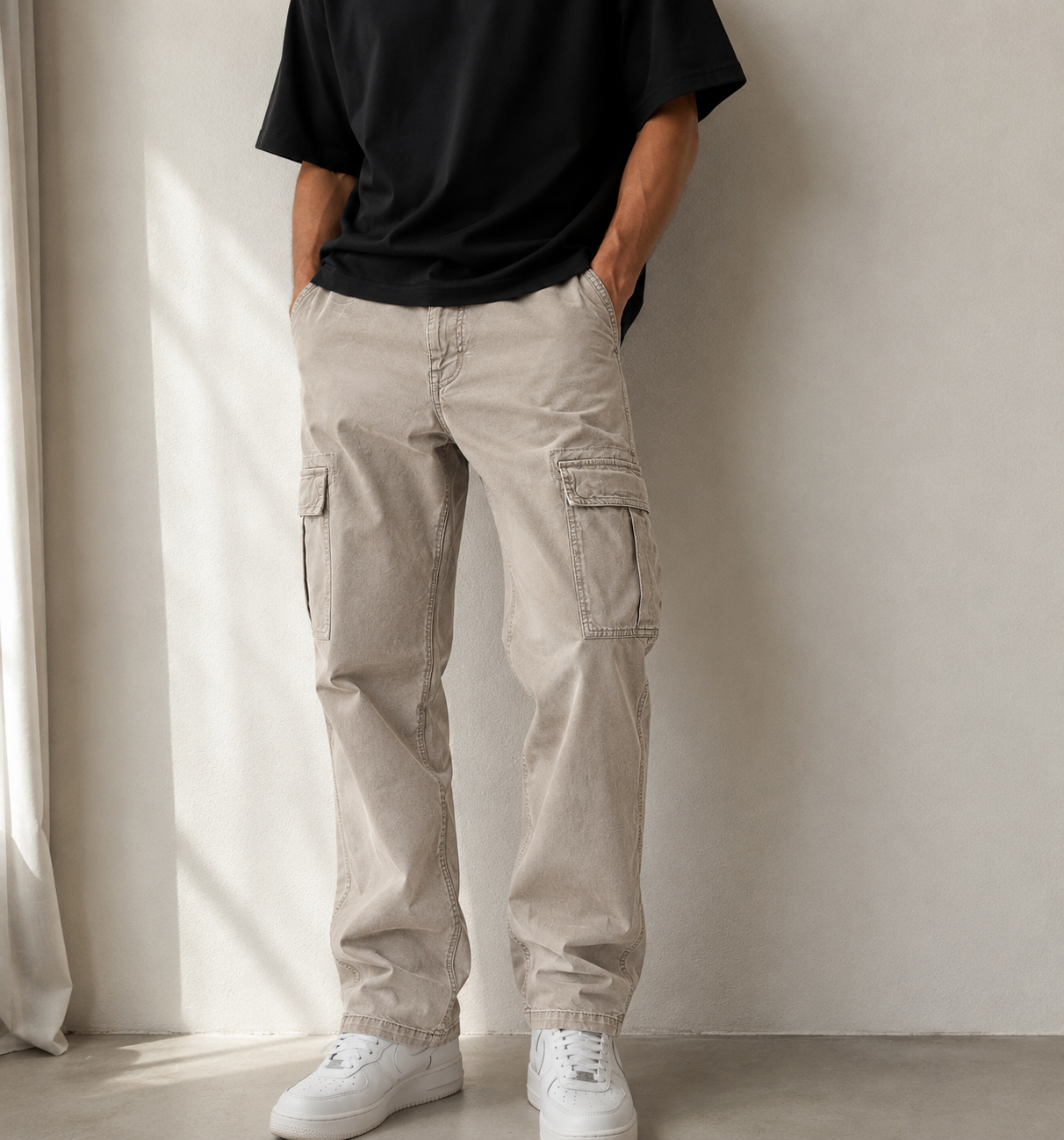 Pantalón hombre gris/azulado GUESS