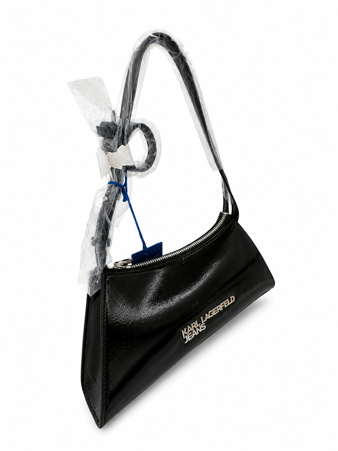 BOLSO HOMBRO KARL LAGERFELD JEANS NEGRO BRILLO
