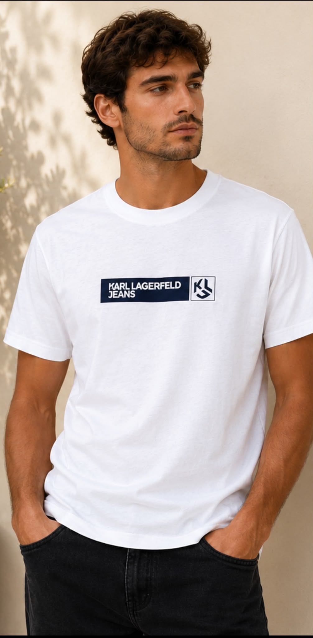 CAMISETA BLANCA KARL LAGERFELD BLANCA HOMBRE