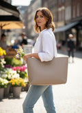 BOLSO TOTE TOMMY BEIGE/MARFIL