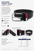 CINTURON TOMMY JEANS NEGRO HOMBRE