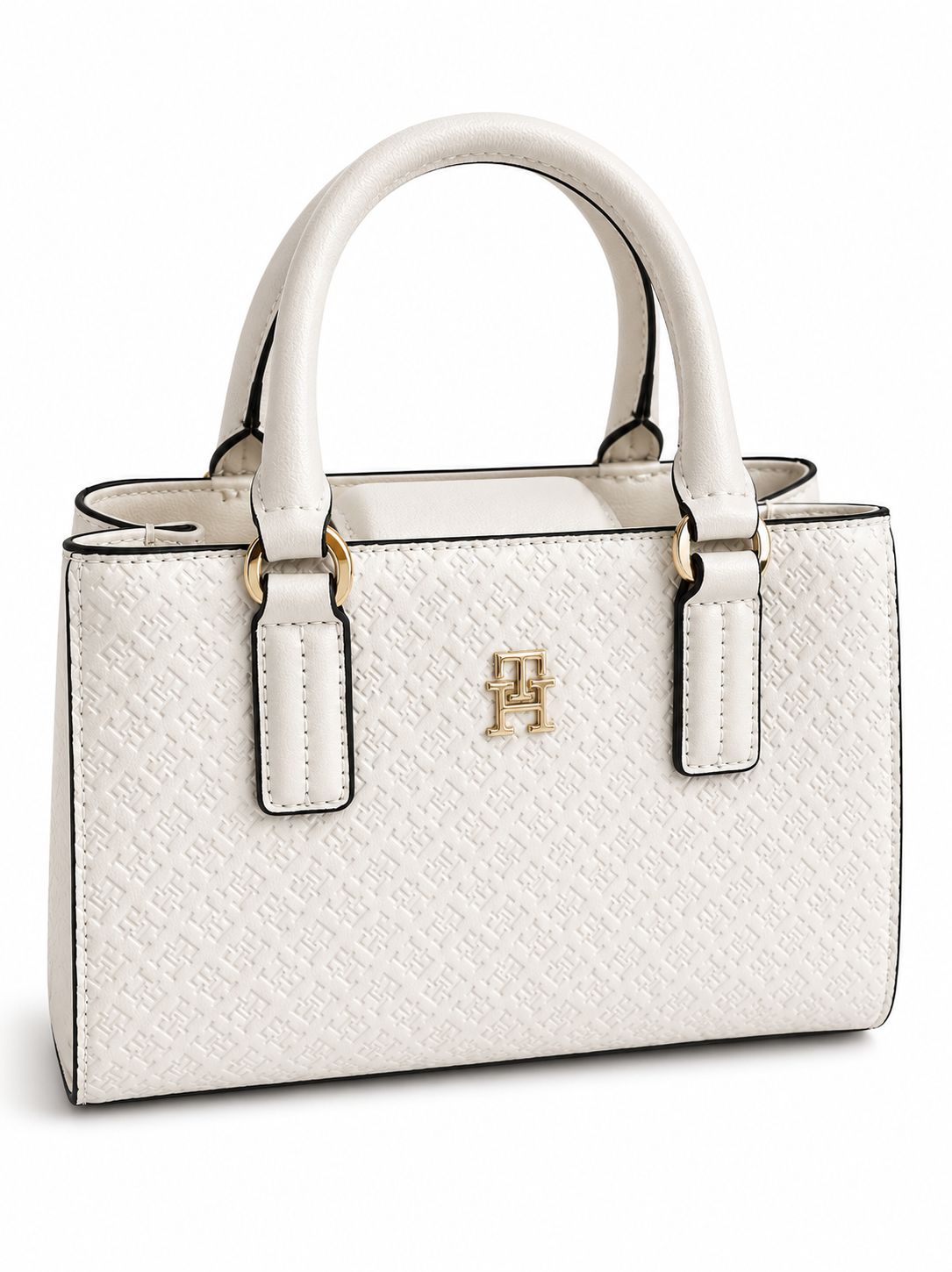 BOLSO MUJER TOMMY HILFIGER BEIGE LOGO EN RELIEVE