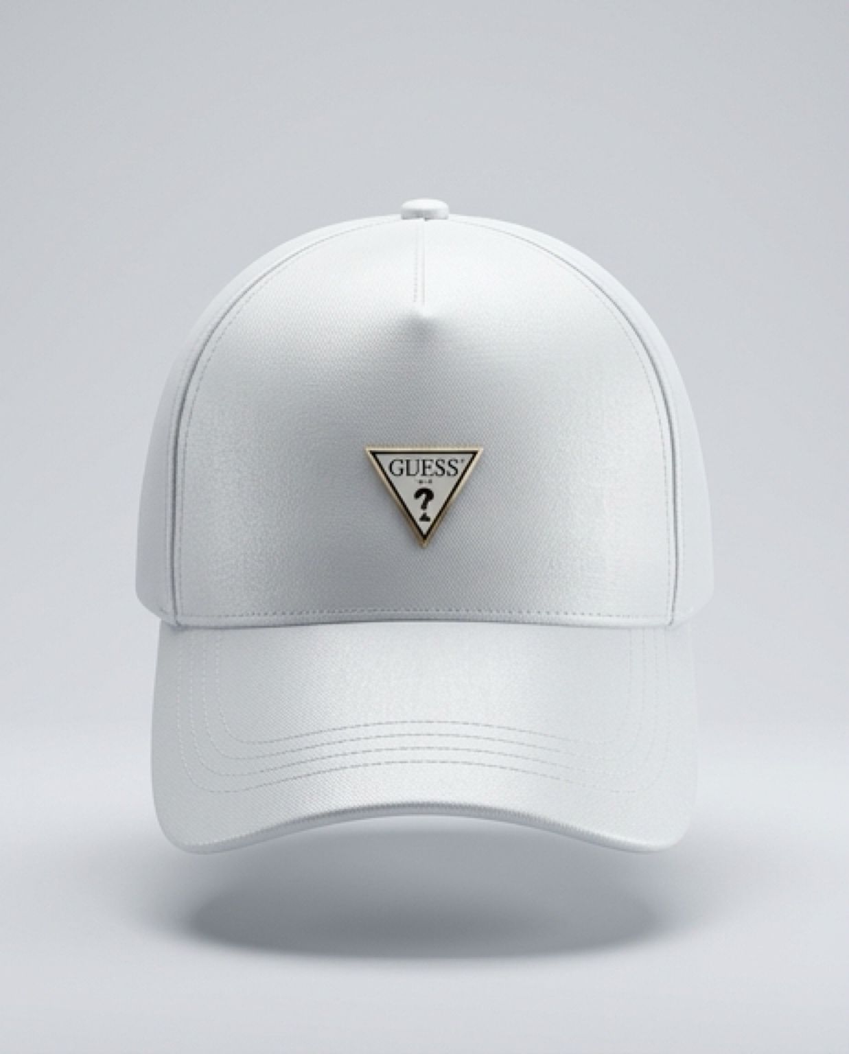Gorra blanca brillo guess