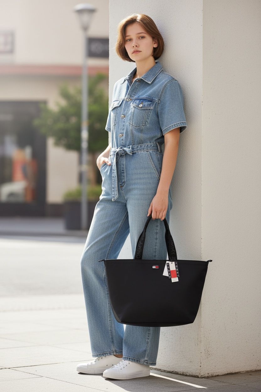 BOLSO TOMMY JEANS TOTE BLACK/NEGRO