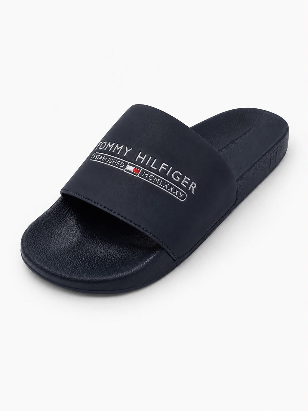 CHANCLAS AZUL MARINO TOMMY HILFIGER BORDADO HOMBRE