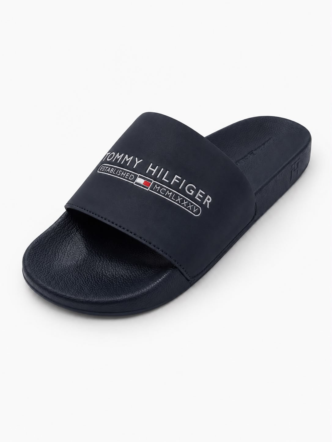 CHANCLAS AZUL MARINO TOMMY HILFIGER BORDADO HOMBRE