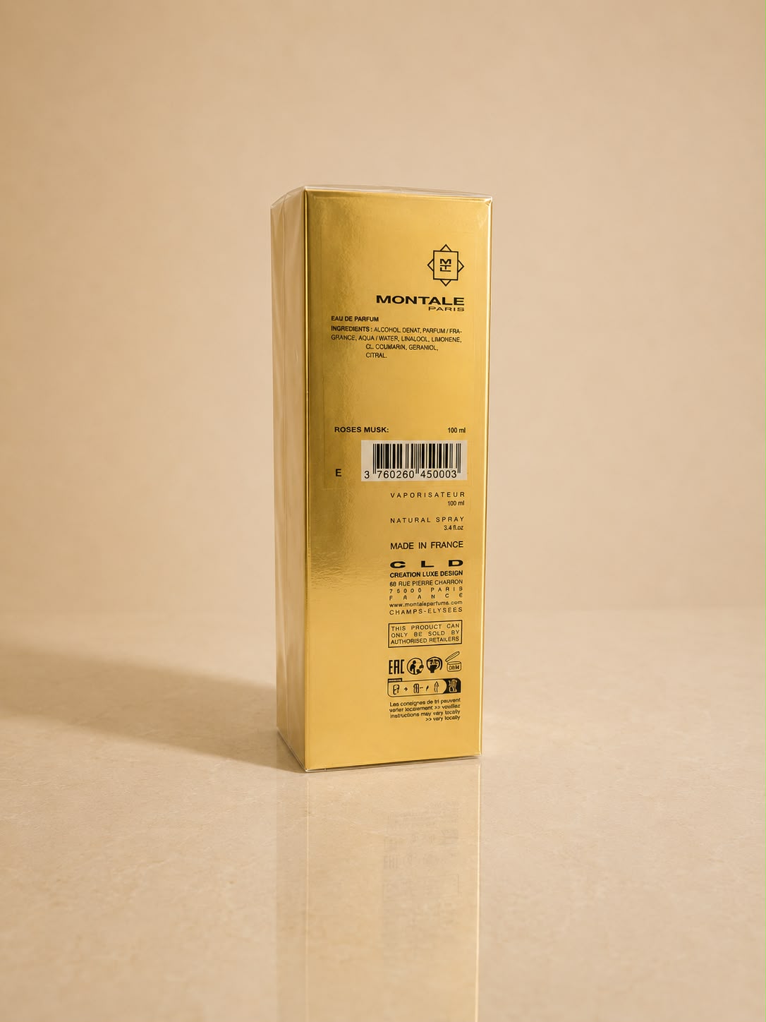 PERFUME MONTALE ROSES MUSK 100ML UNISEX