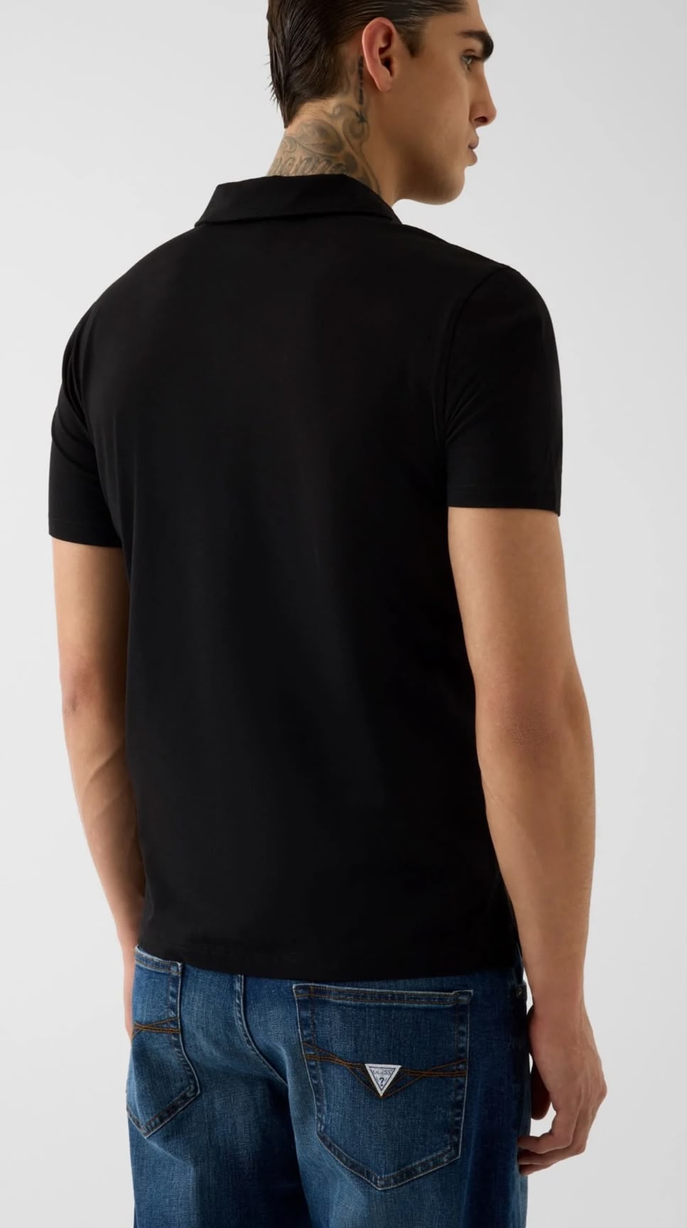 POLO GUESS NEGRO HOMBRE