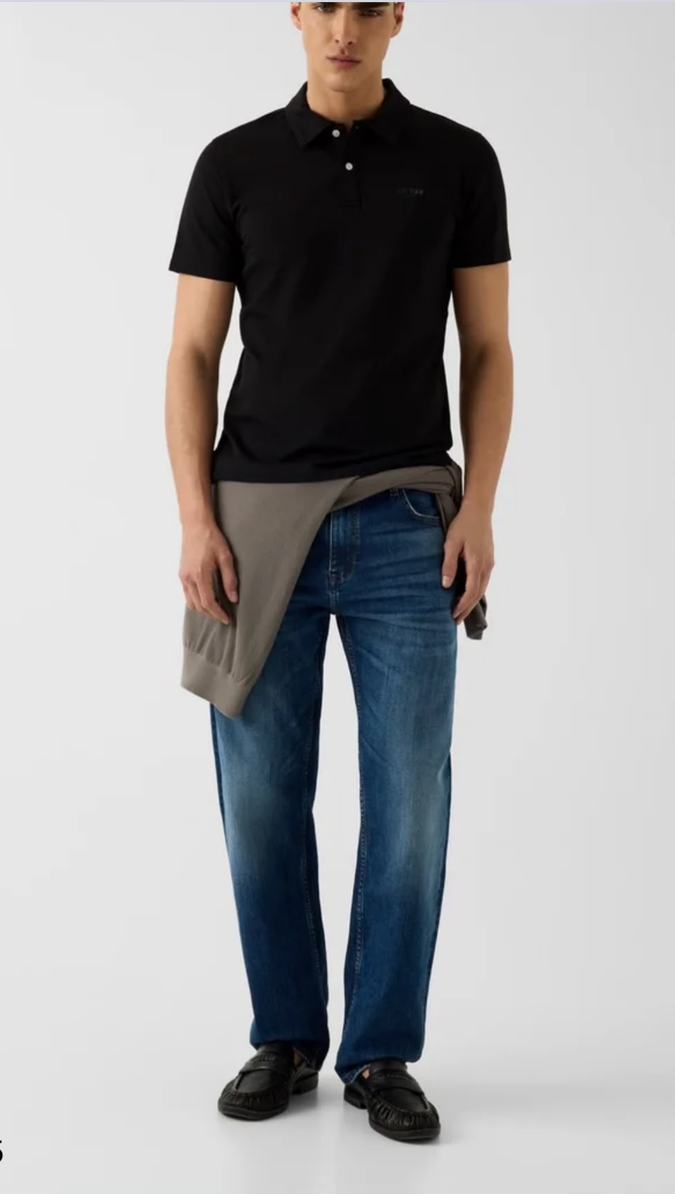 POLO GUESS NEGRO HOMBRE