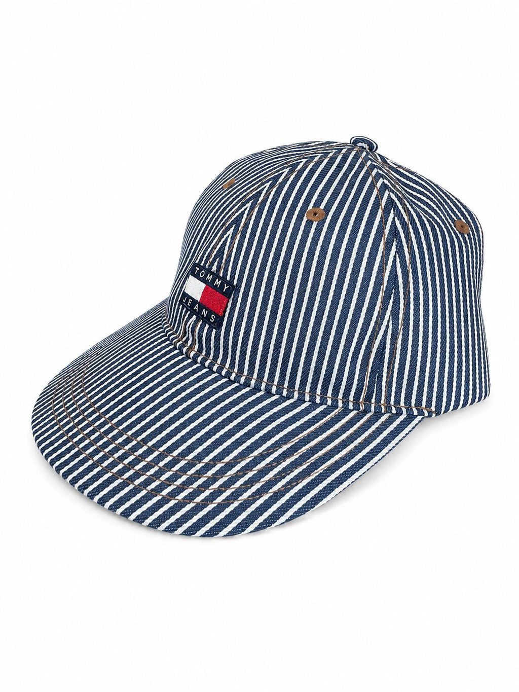 GORRA TOMMY JEANS RAYAS AZUL VAQUERO